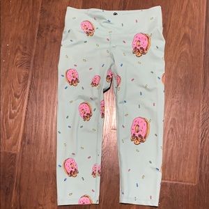 Feed Me Fight Me Donut Leggings - M
